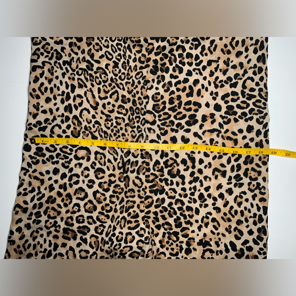 Leopard Print Jumpsuit Topshop Wide Leg Cropped with Red Stripe Sides - Picture 9 of 17